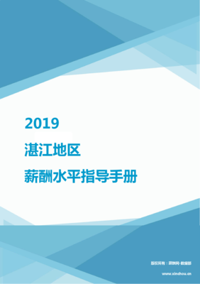 2019湛江地区软件开发行业薪酬水平指导手册